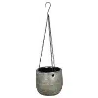 Hangpot mira D16 H14cm industrieel groen