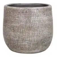 Muurpot mira D16 H14cm industrieel wit