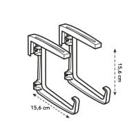 Green basic balkonhaak metaal