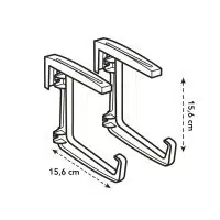 Green basic balkonhaak metaal