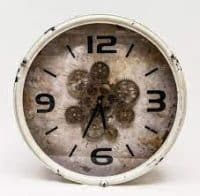 Klok Uurwerk 46x9.5x46cm. metaal wit