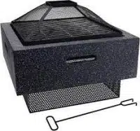 Vuurschaal met BBQ rack 52X52X30cm