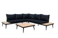 Silverstone Hoekset black met accacia