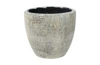 Pot Anne white earth D18 H17