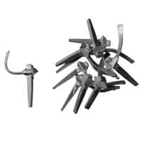 Takkengeleiders metaal max. 10mm 10 stuks