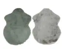 Kleed polyester groen & grijs 38X55x2cm