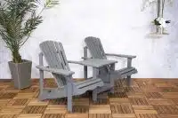 Adirondack duo bench grey FSC 100%