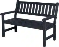 Bordeaux 2-seater Black 125cm