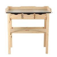 Oppottafel met lades blank