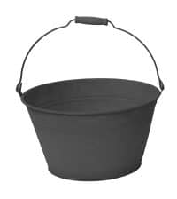 Zinc Vintage Black Low Bucket D27 H15