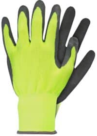 Werkhandschoenen Latex geel maat XL