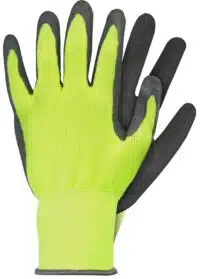 Werkhandschoenen Latex geel maat XL