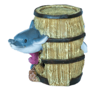 Deco Barrel Dolphin