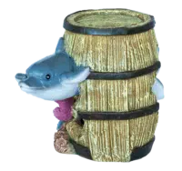 Deco Barrel Dolphin