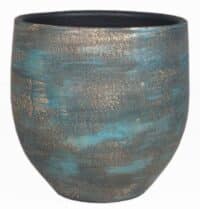 Pot Madeira blauw goud D14 H13