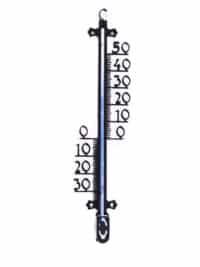 Profielthermometer Kunststof zwart H25cm