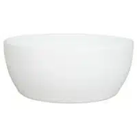 Schaal Boule wit D18.5 H8.5cm