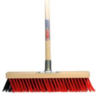 X-bezem buiten kunststof haren incl. steel